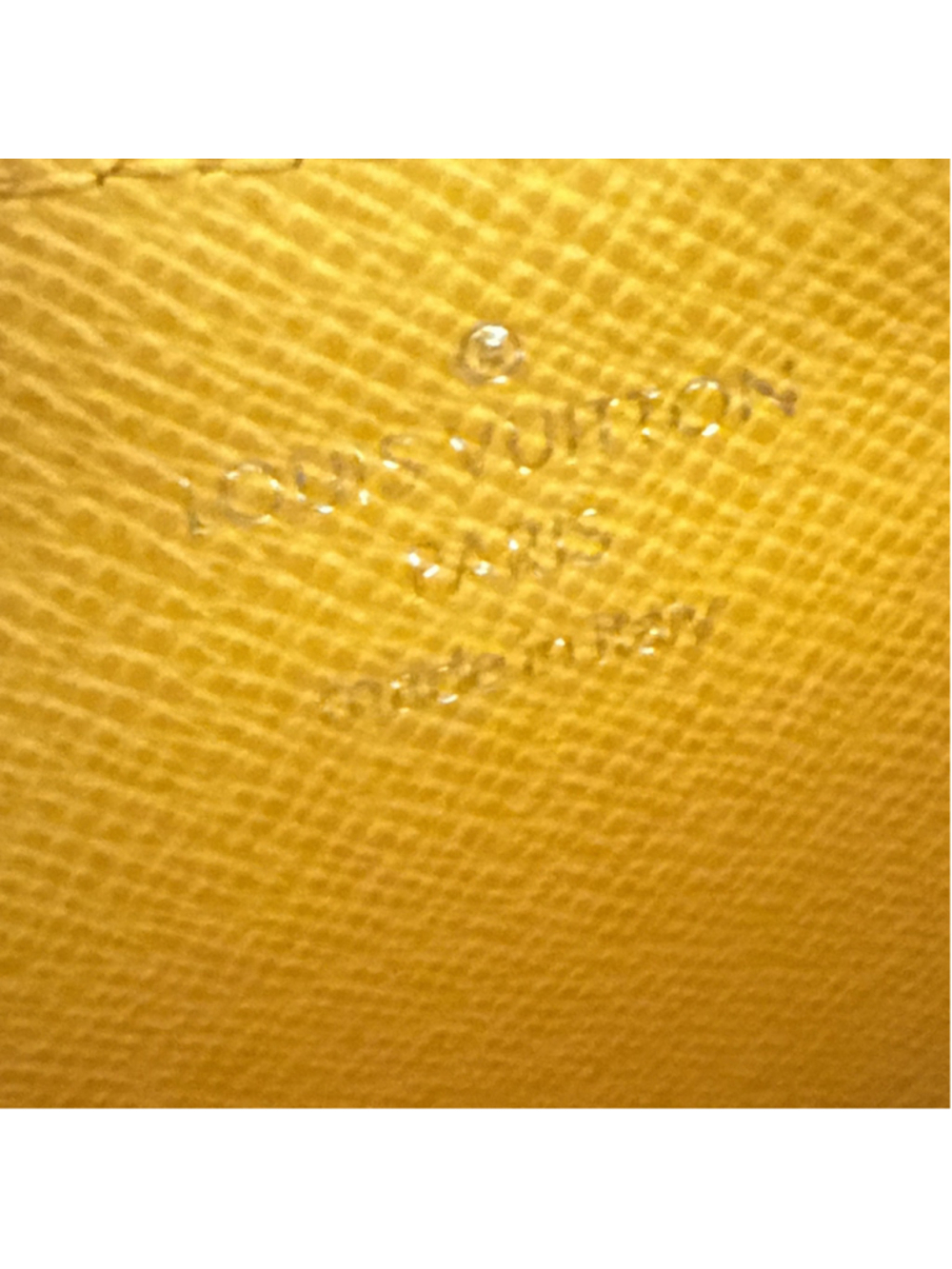 LOUIS VUITTON Monogram Macassar Coloroma Coin Card Holder Yellow Rare LV - Picture 4 of 8